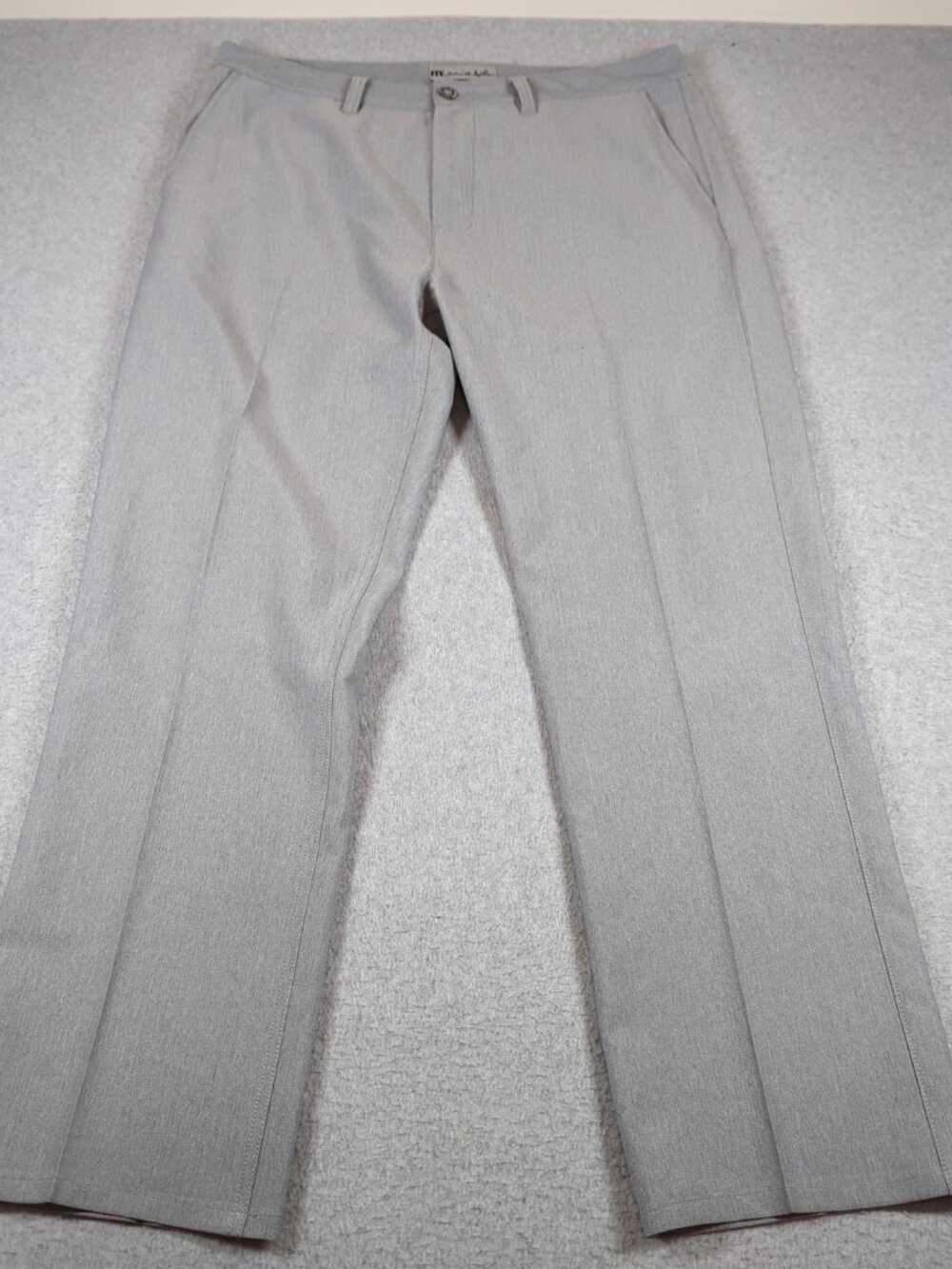 Travis Mathew Pants Mens 36x30 Gray Straight Leg Open To Close Performance Golf